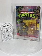 TMNT Playmates 1988 10 Back Fan Club Flyer Soft Head Donatello AFA 80