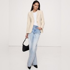 Banana Republic SLIM REFINED BLAZER Transition Cream White 10