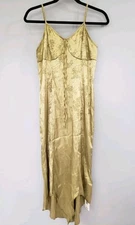 NEW Romwe Dress Fairycore Whimsigoth Green Floral Sleeveless Slip Dress y2k