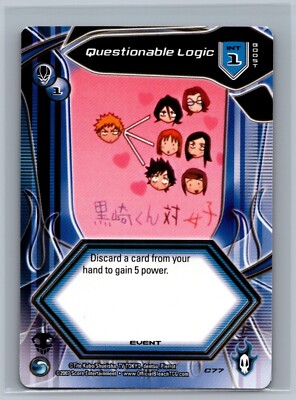 Bleach TCG Questionable Logic #C77 1st Edition CCG
