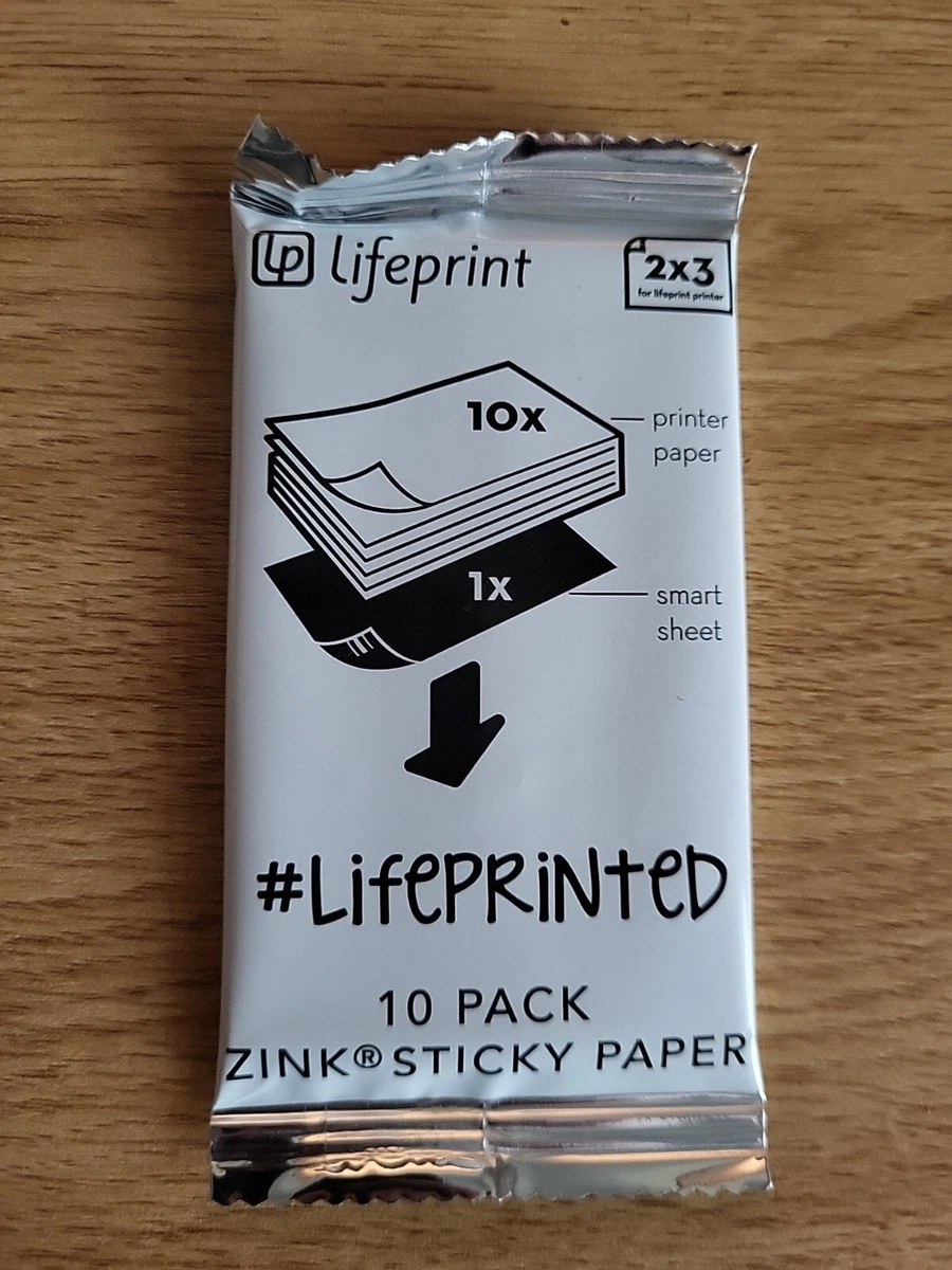 Lifeprint 2x3 Paper Zinc film for Lifeprint Augmented Reality