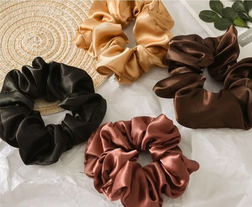 Paquete de 6 bandas bobble gruesas fuertes para cabello satinado mujeres niñas - Imagen 8 de 15