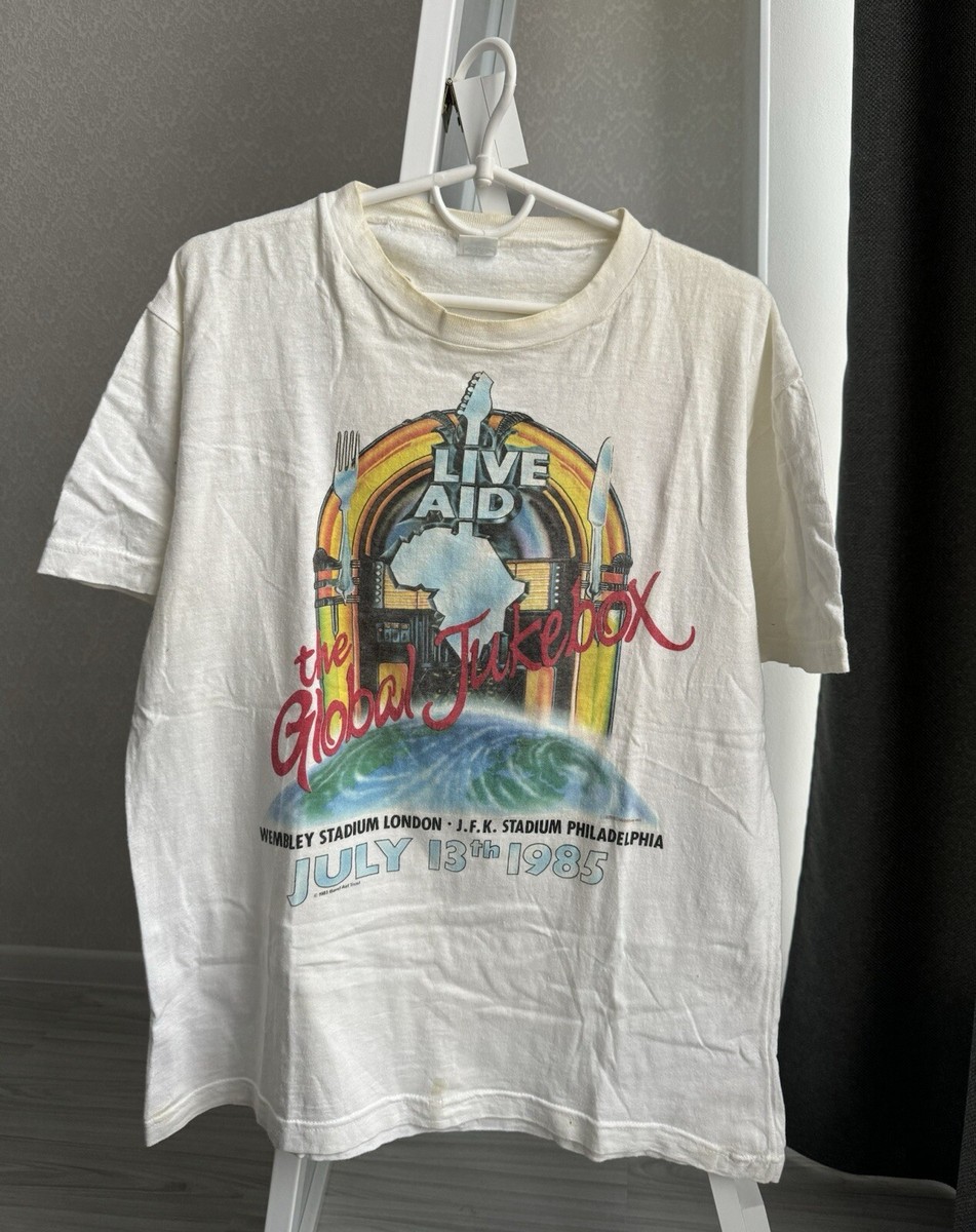 ミュージシャン 1985's LIVE AID T-SHIRT 1985's LIVE AID T-SHIRT - Cocky Crew Store -Antiques & Old