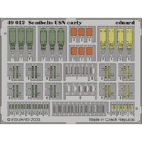 MW22 Eduard 49012 Seatbelts Usn Early 1/48 Pe Set For