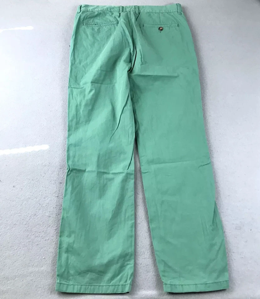 Pantalones Boden Para Hombre 34X30 Regular Verde Frente Plano Pierna Recta Pantalón Foto 3 de 4