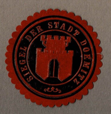 Seal brand Mecklenburg: SEAL OF THE CITY OF DOEMITZ (Dömitz)