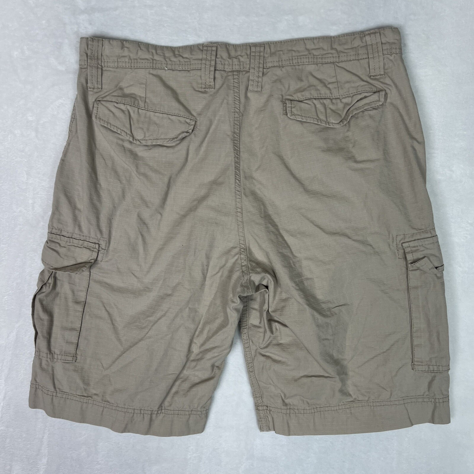 Foot Locker Cargo Shorts Mens Size 36 Khaki Beige Regular Fit Flat Front  Casual | eBay