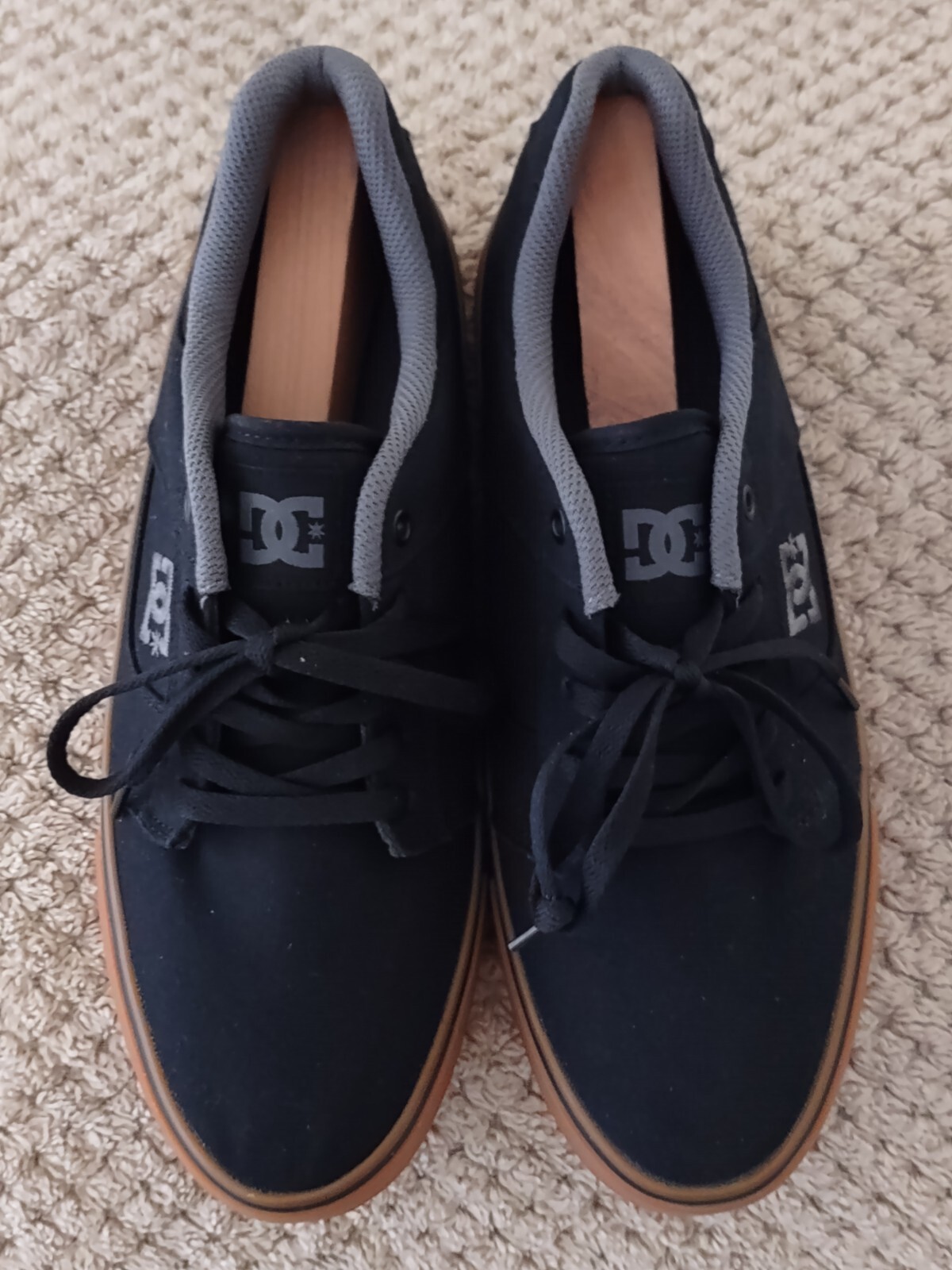  DC Bridge TX Skateboard Shoes in Black/Gray, Men's Size 10
