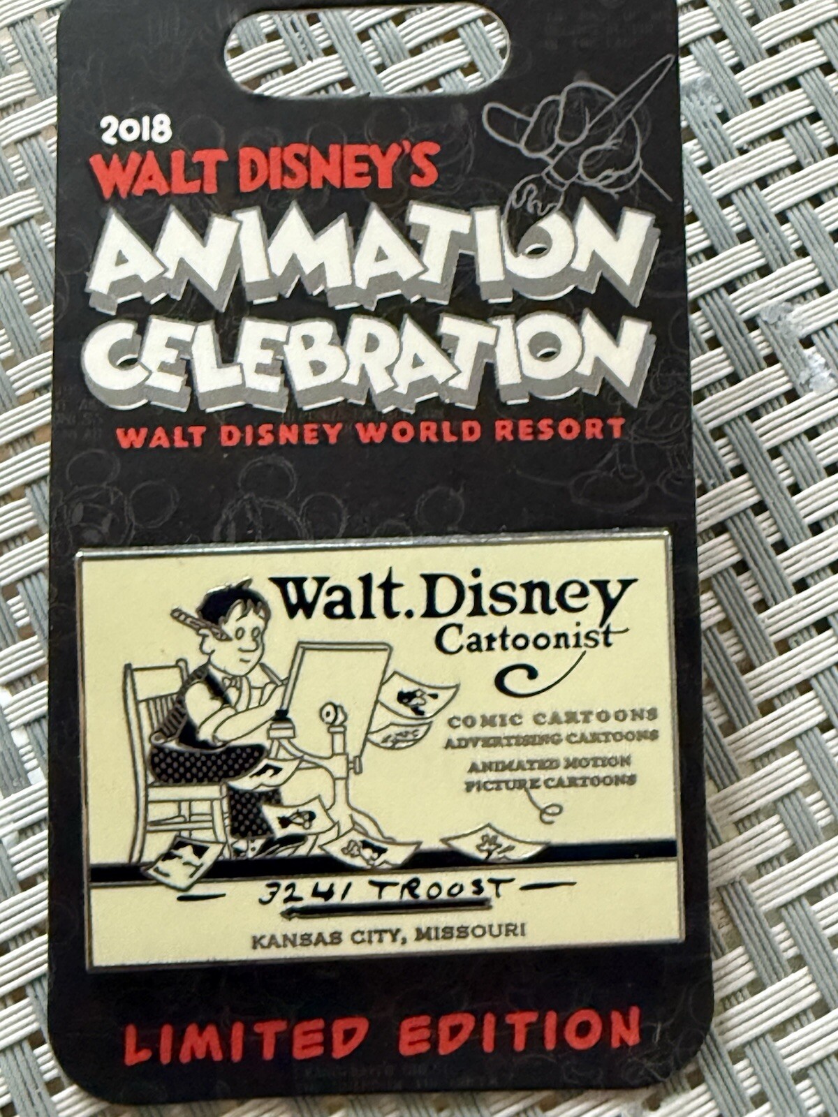 Walt Disney Cartoonist Animation Celebration Welcome Pin Trading 2018 LE1250