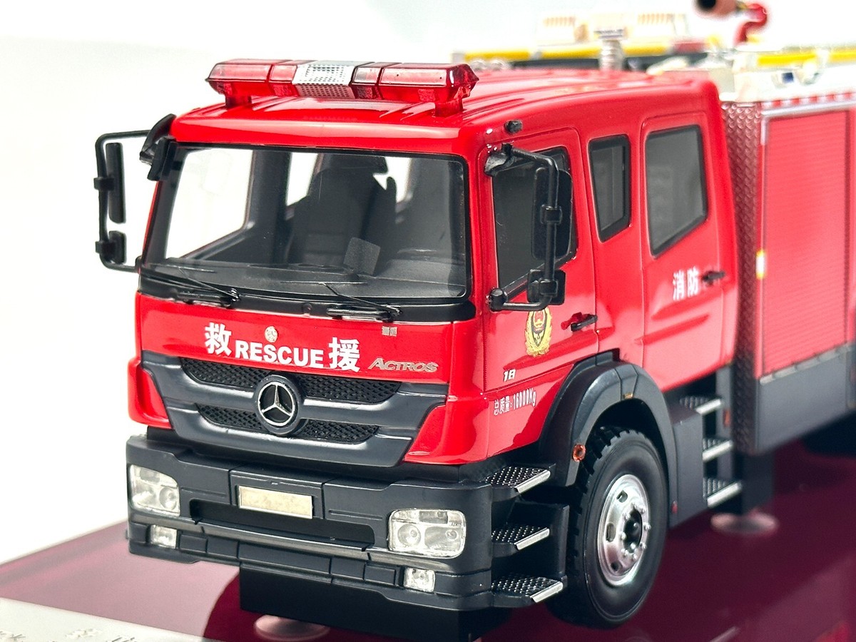 1:43 Mercedes-Benz ACTROS 18 China Fire Truck model Resin | eBay