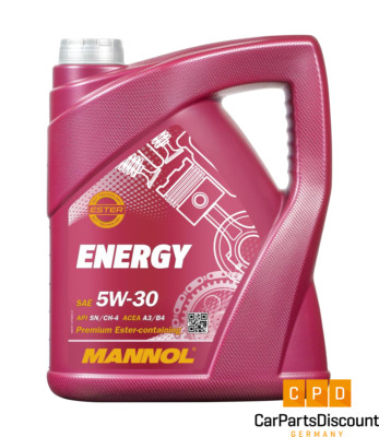 5 Liter Motoröl 5W-30 Mannol Energy 7511 VOLKSWAGEN MERCEDES BMW FORD RENAULT