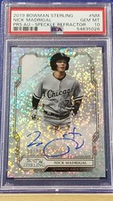 Nick Madrigal - 2019 Bowman Sterling Autograph Speckle Refractor  PSA 10  #20/99