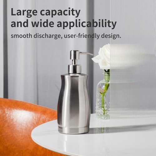 Stainless Steel Countertop Soap Dispenser Liquid Hand Sanitizer Pump for Kitchen - Picture 7 of 7