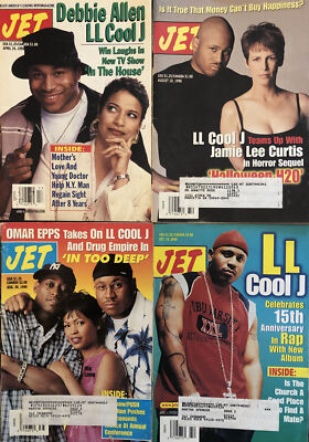LL Cool J 1995-2000 JET Magazine Lot of 4 In The House / In Too Deep / Omar Epps