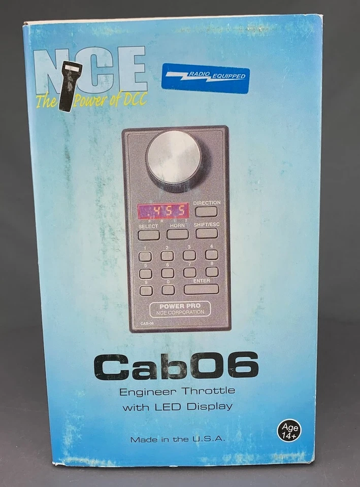 NCE Corporation Cab06R  Wireless Handheld Throttle - Radio Equipped NIB! - Image 3 of 4