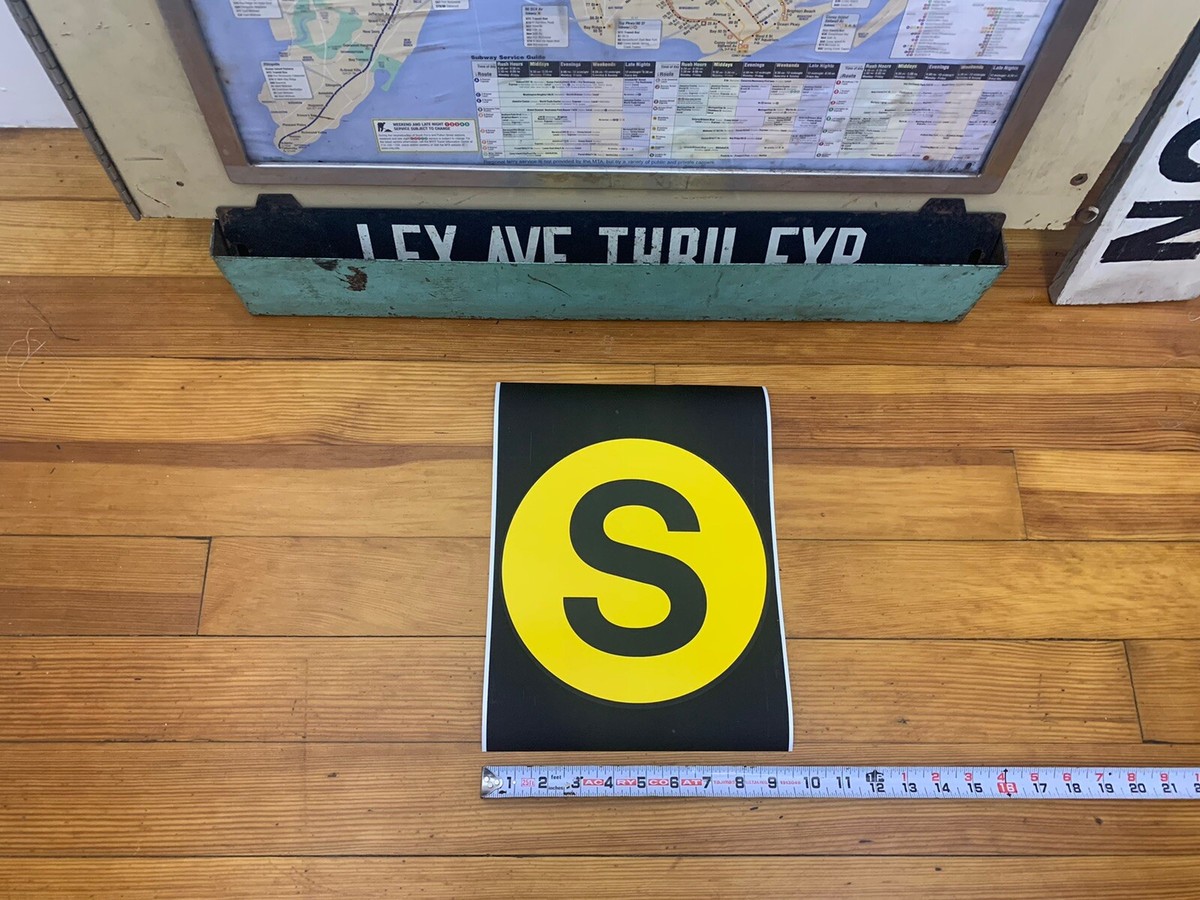 NYC SUBWAY SMALL ROLL SIGN 9