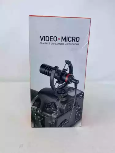 Video Blog Microphone Compact Micro with Integrated Shock Mount For DSLR / Phone