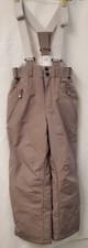 Pantaloni da sci Decathlon Quechua donna marrone taglia 10 con bretelle 