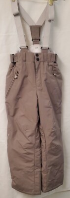 Decathlon Quechua Womens Tan Ski Pants Trousers  Size 10 With Suspenders 