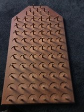 Vintage VTG Wooden Thread Holder 69 Spools Rack Sewing