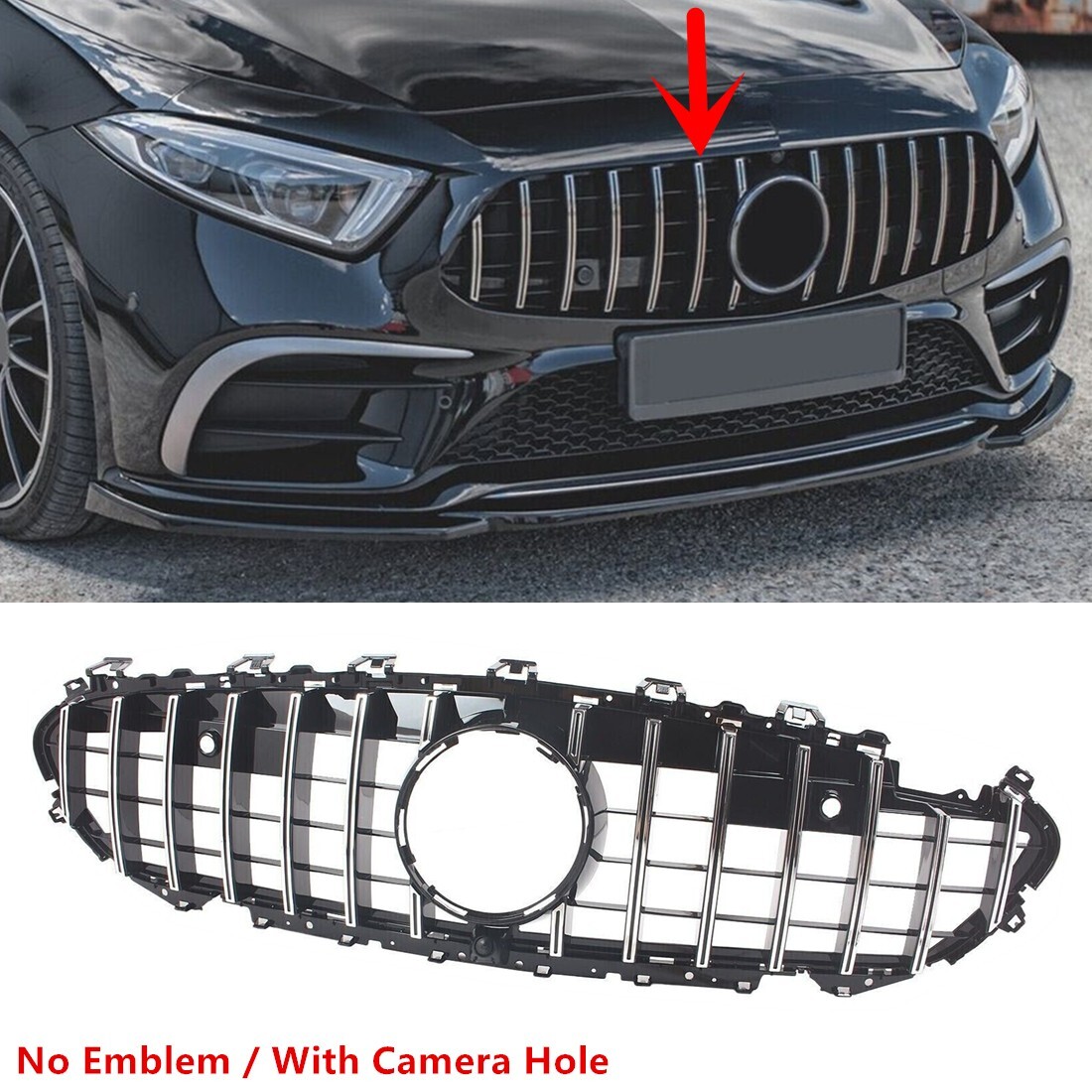 For 2019-2023 Mercedes CLS Class C257 GT-Style Bumper Grille Grill
