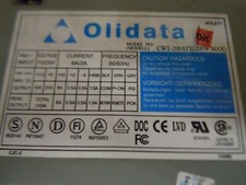 Alimentatore ATX da 20 Pin Olidata CWT-200atx   200 watt  funzionante desktop