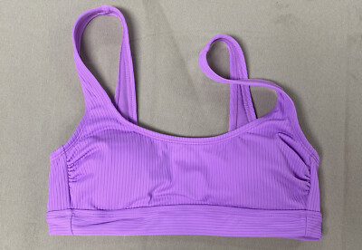 Stoney Clover Lane x Target Cutout Back Swim Bikini Top Purple Size S (s420)