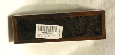New Carved Wooden Pencil Stash Trinket Storage Box Slide Top Dad