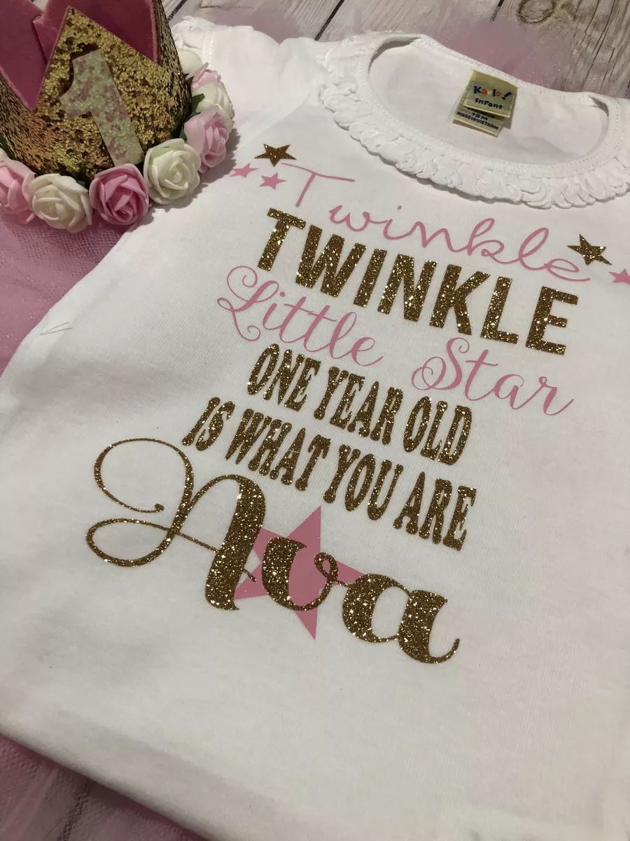 Twinkle twinkle little star first birthday outfit clearance