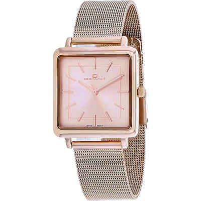 Oceanaut Women's Watch Traditional Rose Gold Dial Plated Steel Bracelet OC0287
