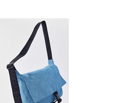 Baggu Nylon Messenger Bag Digital Denim NEW NWT