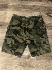 Men's Wrangler Cargo Shorts w Stretch Relaxed Fit Tech Pocket Size 36