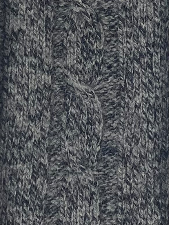 VTG Eddie Bauer Wool Cable Knit Sweater Vest Heathered Gray USA Made Mens Sz S image 5