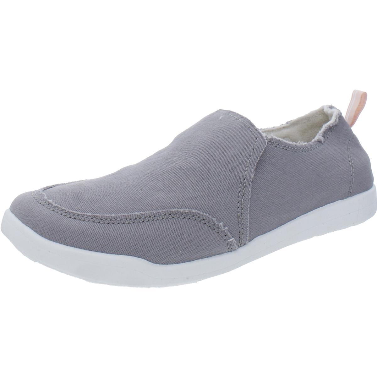 Пляжные женские туфли-лодочки Vionic Malibu серого цвета на плоской подошве из парусины 6 средних размеров B M BHFO 9820 9790₽