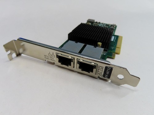 ATTO FASTFRAME NT12 DUAL PORT 10 GIGABIT PCI-E ETHERNET CARD FFRM-NT12-BK1 - Picture 3 of 5