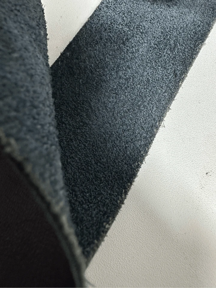 "Bolso de Mano de Cuero Anais & Clemence Raro De Colección Borgoña Azul Marino 15"" X 12""" Foto 3 de 4