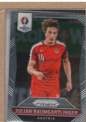 Julian Baumgartlinger 84 2016 Prizm UEFA Euro '16 Soccer Austria