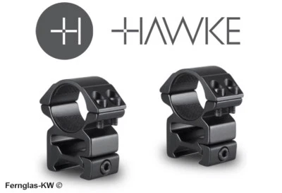 HAWKE 22114 25,4mm Ringmontage Hoch für Weaver Schiene Zielfernrohr-Halterung