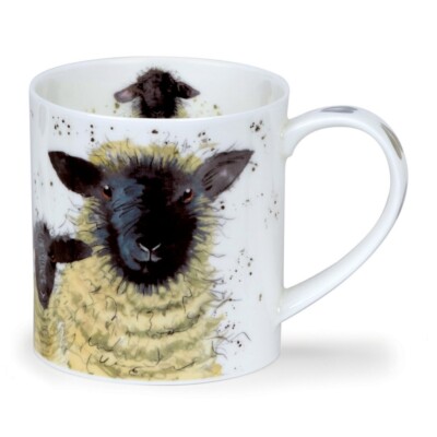 Dunoon Tasse Shaggy Sheep Suffolk Schaf Orkney 0,35 L Fine Bone China