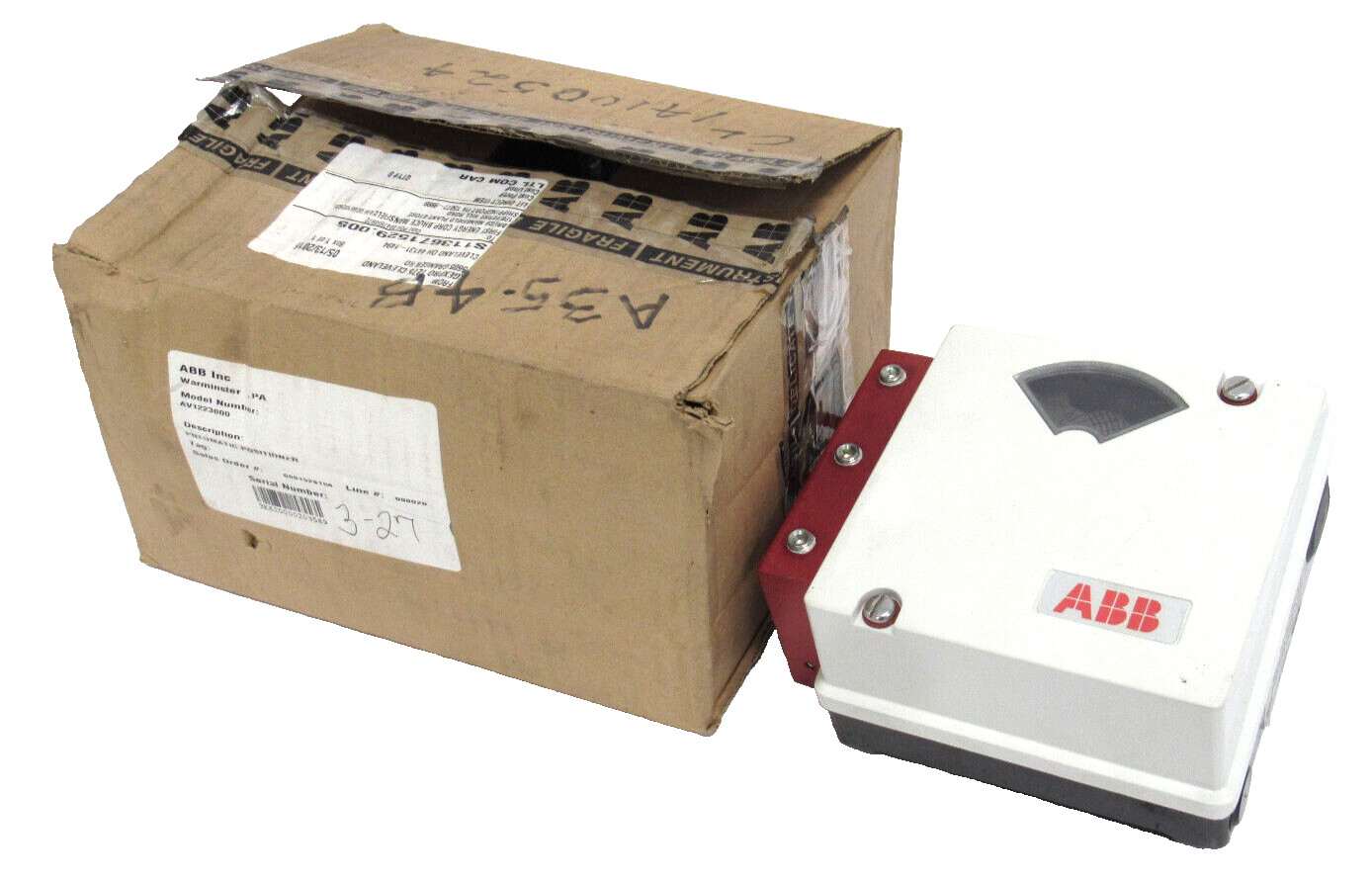 NEW ABB AV1223000 PNEUMATIC POSITIONER