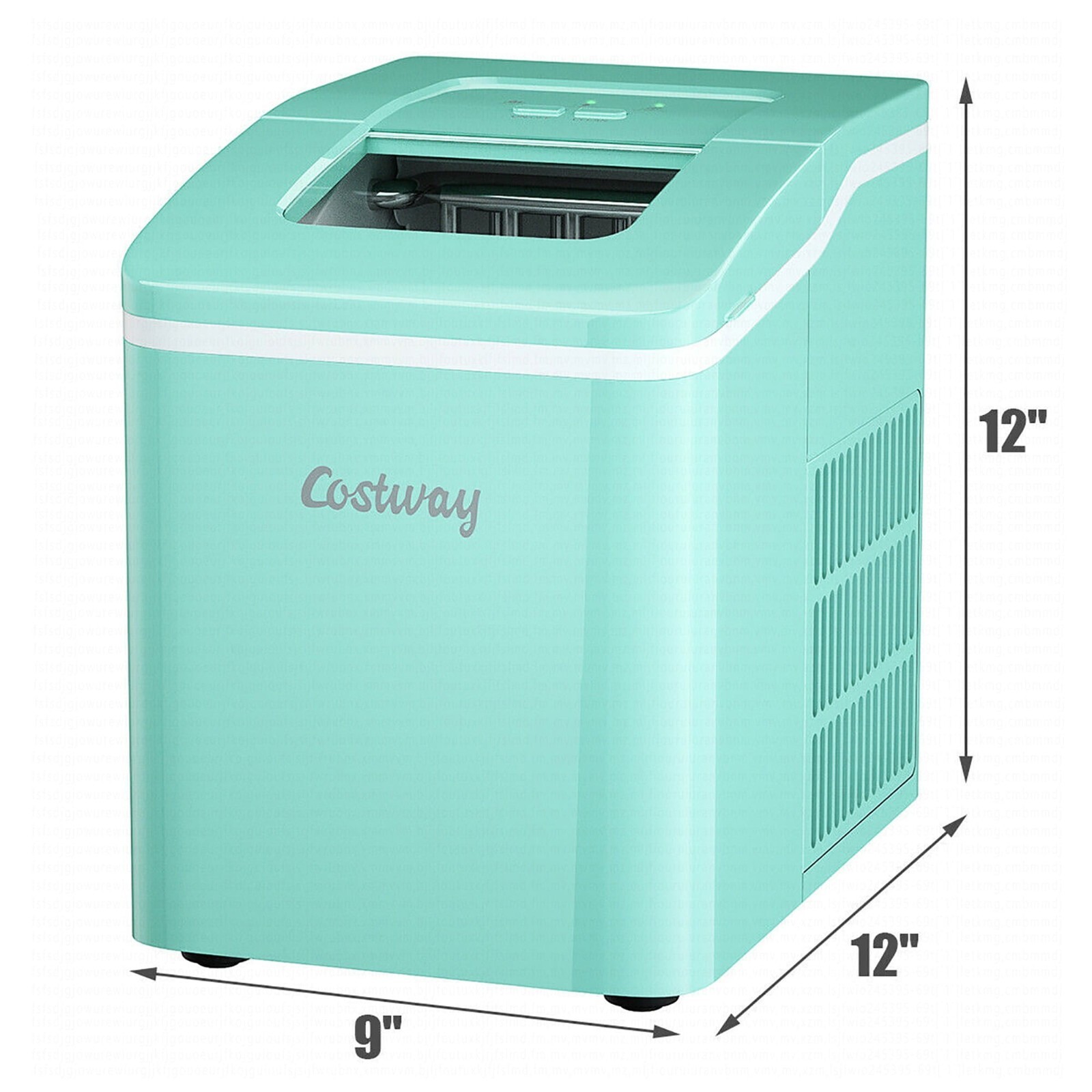 Costway Portable Ice Maker Machine Countertop 26Lbs/24H Self-cleaning w/ Scoop