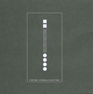 Photek : Form & Function CD (1998) Value Guaranteed from eBay s biggest seller!