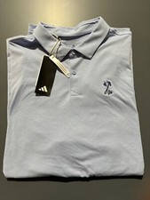 NWT MEN'S ADIDAS GO-TO POLO, SIZE: XL, COLOR: BLUE DAWN MELANGE M12 
