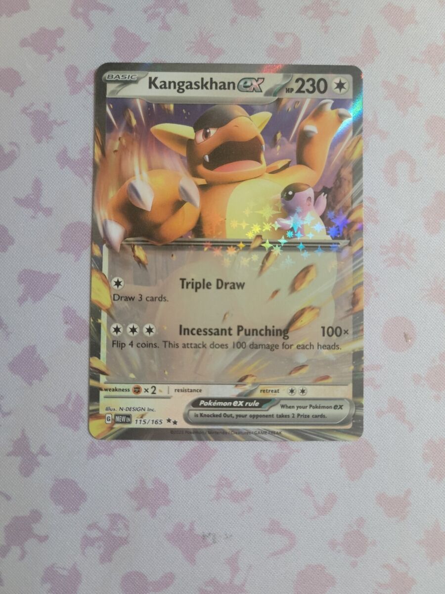 Pokemon KANGASKHAN EX #115 - Scarlet & Violet 151 - DOUBLE HOLO RARE