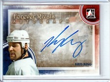  2012-13 ITG Forever Rivals Autographs #AKK Kris King - TORONTO - SET BREAK