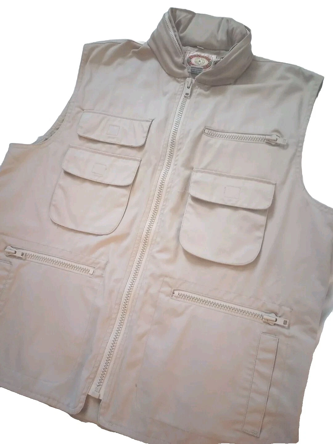 Banana Republic Men's Vest L Fishing Hunting Cargo Utility Photographer Vest