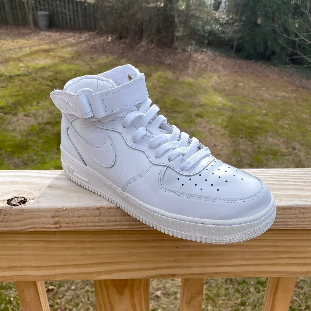 Nike Air Force 1 Mid Sneakers in Triple White