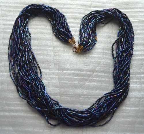 Glass Bead 23 Strand Necklace #jewelry #fashion #necklace