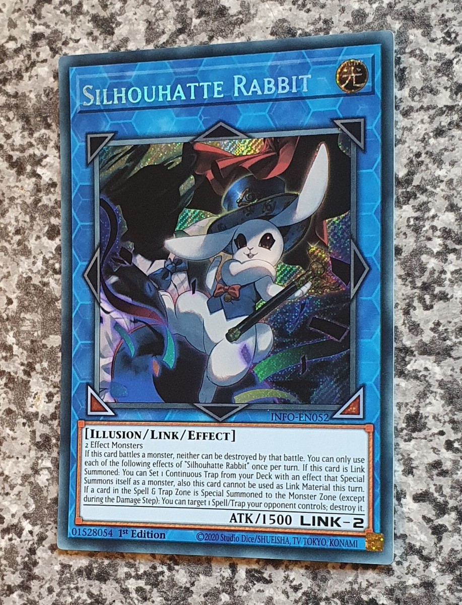 Yugioh INFO-EN052 Silhouhatte Rabbit 1st Edition Secret Rare MINT 10