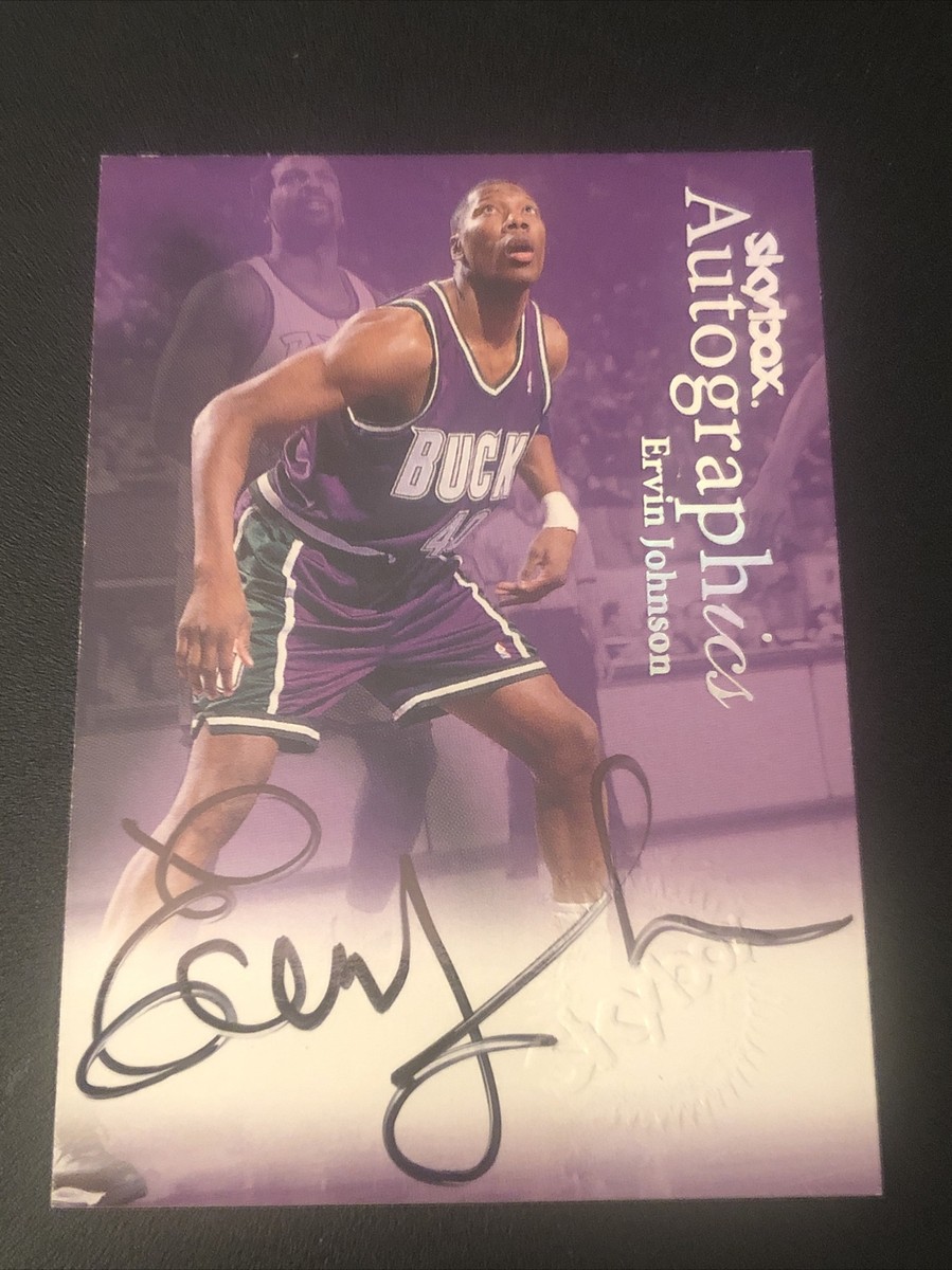 1999-00 Skybox Autographics Ervin Johnson AUTO | eBay